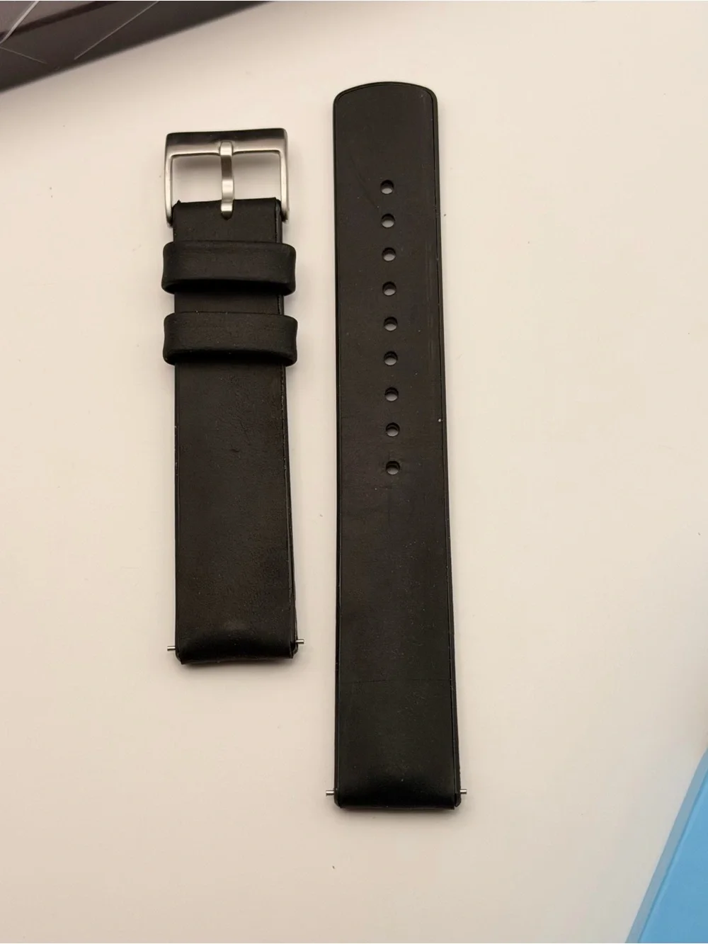 Barton Hybrid Leather Band, 19mm, black